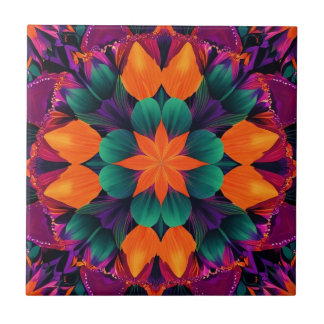 Azulejo De Cerâmica Laranja de 8 pontos