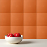 Azulejo De Cerâmica Laranja de squash sólido<br><div class="desc">Design de laranja de lata sólida.</div>