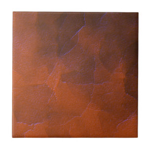 Azulejo De Cerâmica Laranja Marrom Azul Realces Rústicos Arte Abstrata