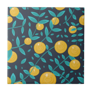 Azulejo De Cerâmica Laranja Vintage Fruta