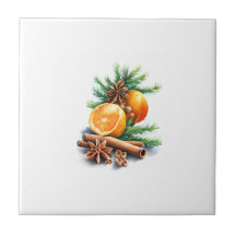 Laranjas com luvas e canela ao lado da saída