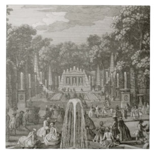 Azulejo De Cerâmica L'Arc de Triomphe, Versalhes (gravura)