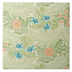 Azulejo De Cerâmica Larkspur Pattern (por William Morris)