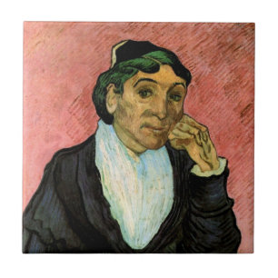 Azulejo De Cerâmica L'Arlesienne (Madame Ginoux) por Vincent van Gogh