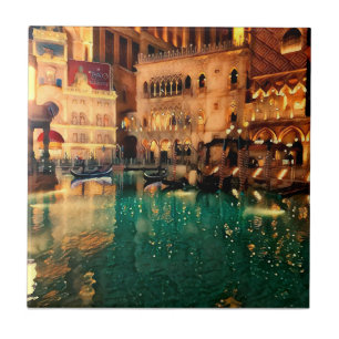 Azulejo De Cerâmica Las vegas Nights Casino Original Abstrato Art