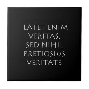 Azulejo De Cerâmica Latet enim veritas sihil pretiosius veritate