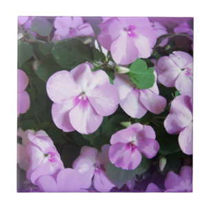 Azulejo De Cerâmica Lavanda bonita Impatiens