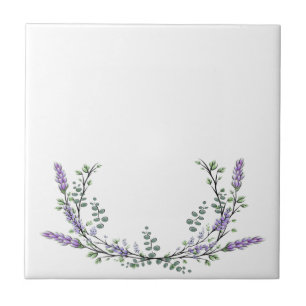 Azulejo De Cerâmica Lavanda e Eucalyptus
