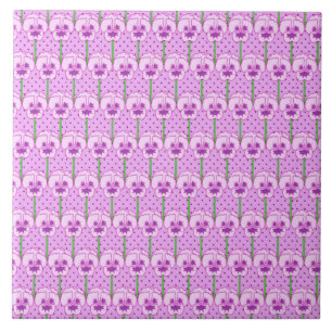 Azulejo De Cerâmica Lavanda - padrão do papel de parede retrorreflecto