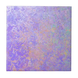 Azulejo De Cerâmica Lavanda Psicodélica Pastel de Neon Roxo