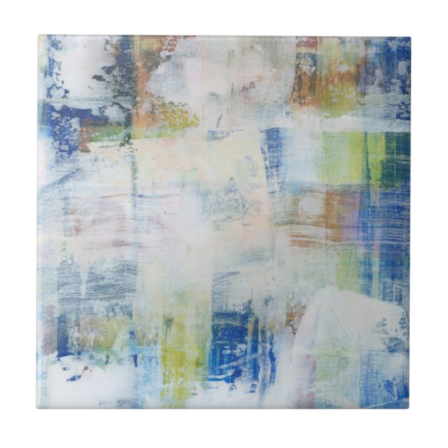 Azulejo De Cerâmica Lave branca III (Frente)