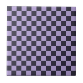 Azulejo De Cerâmica Lavender haze checkerboard pattern