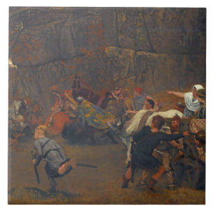 Azulejo De Cerâmica Lawrence Alma-Tadema - Gunthram Bose E Sua