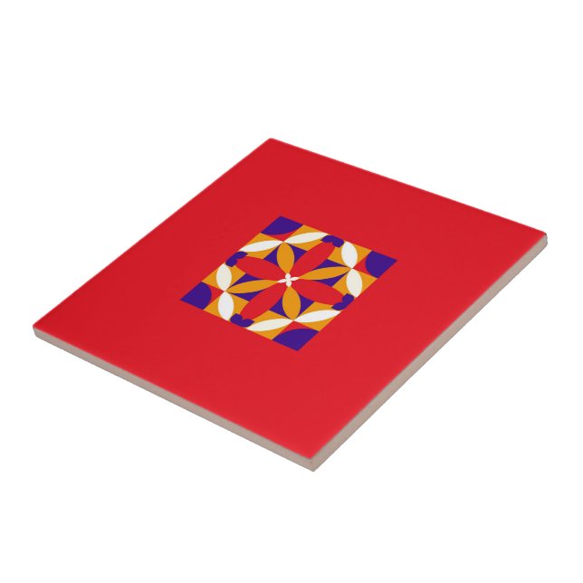 Azulejo De Cerâmica Lazos Rojo (Lateral)