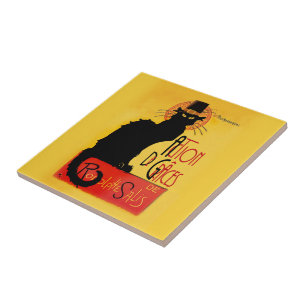 Azulejo De Cerâmica Le Chat Noir - Action De Grâces