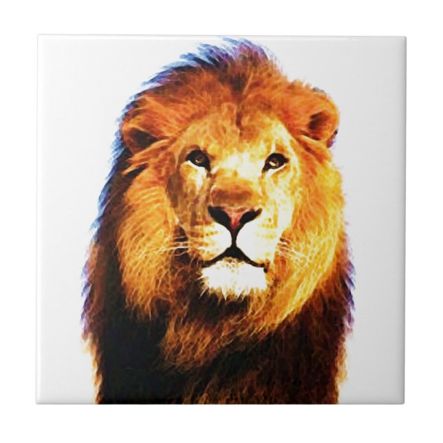 Azulejo De Cerâmica Leão (Frente)