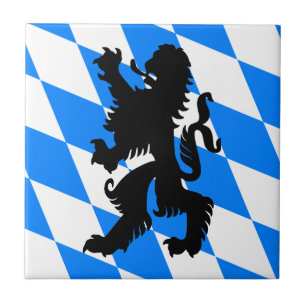 Azulejo De Cerâmica Leão Bávaro Preto