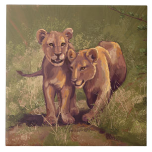 Azulejo De Cerâmica Leão Cubs
