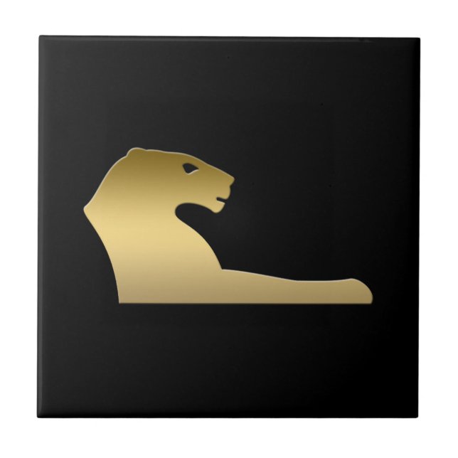 Azulejo De Cerâmica Leão egípcio antigo - deusa Sekhmet (Frente)