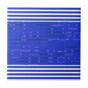 Azulejo De Cerâmica Legal Circuito Blue Geométrico Stripes