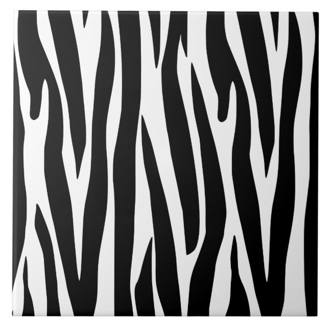 Azulejo De Cerâmica legal impressão em forma de trilho zebra (Frente)