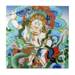 Azulejo De Cerâmica Legal oriental tibetano thangka White Jambhala