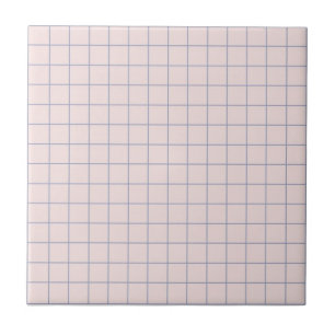 Azulejo De Cerâmica Legal Retrô Branco e Lilac Verificado