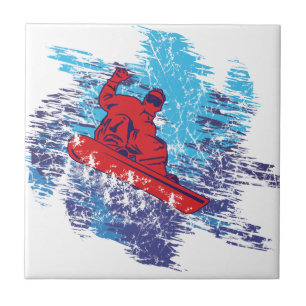 Azulejo De Cerâmica Legal Snowboarder