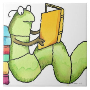 Azulejo De Cerâmica Leitor ávido