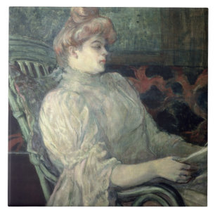 Azulejo De Cerâmica Leitura da mulher