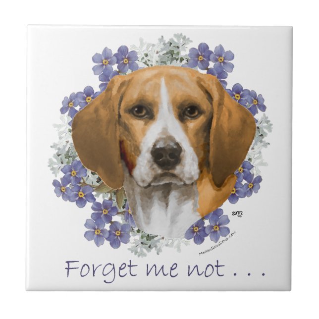 Azulejo De Cerâmica Lembrança do Beagle (Frente)