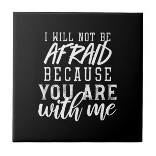 Azulejo De Cerâmica Lembrete baseado na fé: Confiança no Lord Ver II