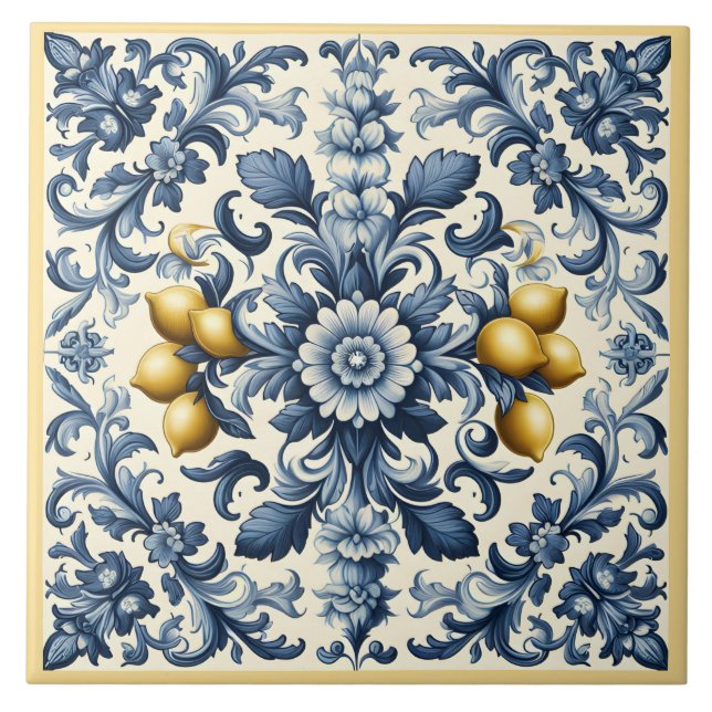 Azulejo De Cerâmica Lemons sicilianos (Frente)