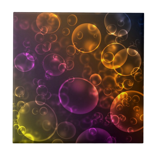 Azulejo De Cerâmica Lentes multicoloridas (Frente)