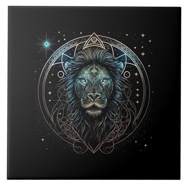 Azulejo De Cerâmica Leo, o Leão (Frente)