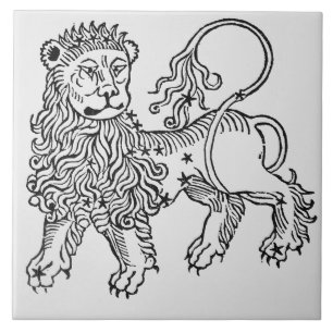 Azulejo De Cerâmica Leo (o leão) uma ilustração 'do Poeticon