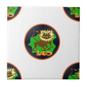 Azulejo De Cerâmica leo zodiac