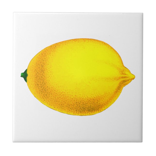 Azulejo De Cerâmica Léon design de aquarela (Frente)