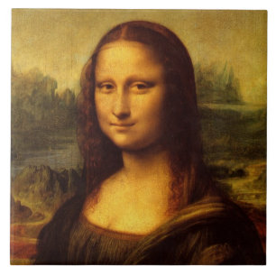 Azulejo De Cerâmica Leonardo Da Vinci Mona Lisa Pintura De Arte Bela