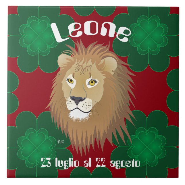 Azulejo De Cerâmica Leone 23 al 22 Tile luglio agosto (Frente)