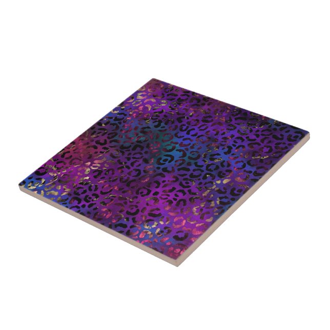 Azulejo De Cerâmica Leopard Paint Series Design 16 (Lateral)