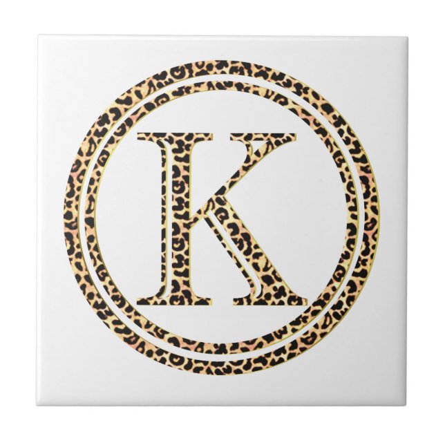 Azulejo De Cerâmica Leopardo K (Frente)