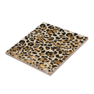 Azulejo De Cerâmica Leopardo pintado
