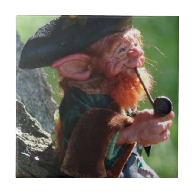 Azulejo De Cerâmica leprechaun real (Frente)