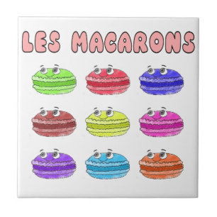 Azulejo De Cerâmica Les Macarons — Cartoon