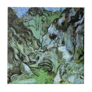 Azulejo De Cerâmica Les Peiroulets Ravine por Vincent van Gogh