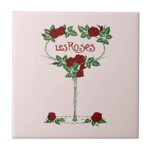 Azulejo De Cerâmica Les Rosa