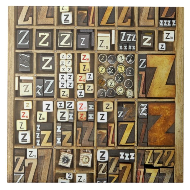Azulejo De Cerâmica Letra Z (Frente)