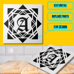 Azulejo De Cerâmica Letreiro Medieval Antiquado<br><div class="desc">Através de um pouco de magia da tipografia da plataforma Zazzle, este modelo vai adicionar seu monograma em uma forma medieval a um azulejo cerâmico vintage com design de fundo vintage. Pense no toque especial que você poderia adicionar a um backsplash da cozinha em uma restauração domiciliar ou apenas usá-lo...</div>