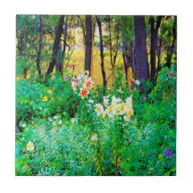 Levantamento do Sol Brilhante com Lírios de Árvore